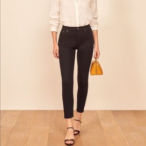 reformation serena high skinny crop